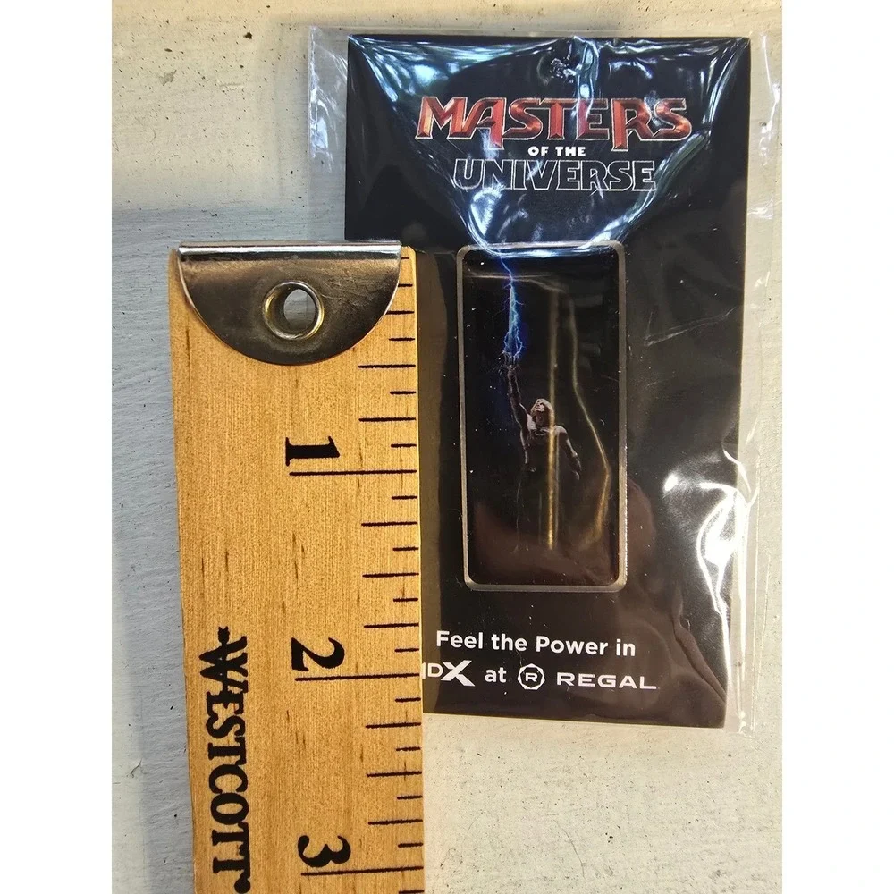 MASTERS OF THE UNIVERSE He-Man Pin Regal 4DX Promo 2026 Movie Collectible Enamel